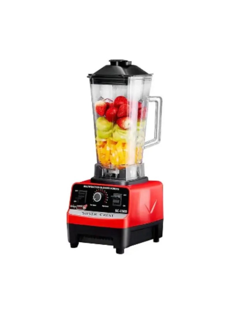 4500W Heavy Duty Commercial Grade Blender Multifunctional Juicer Mixer With Jar SC 1589 Dishwasher Safe, 6 Stainless Steel Blades Fruit Processor Grinder, Smoothie Maker And Ice Crusher