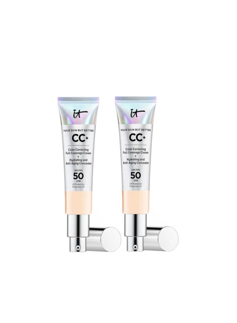 IT COSMETICS YOUR SKIN BUT BETTER CC+CREAM DUO - FAIR-LIGHT