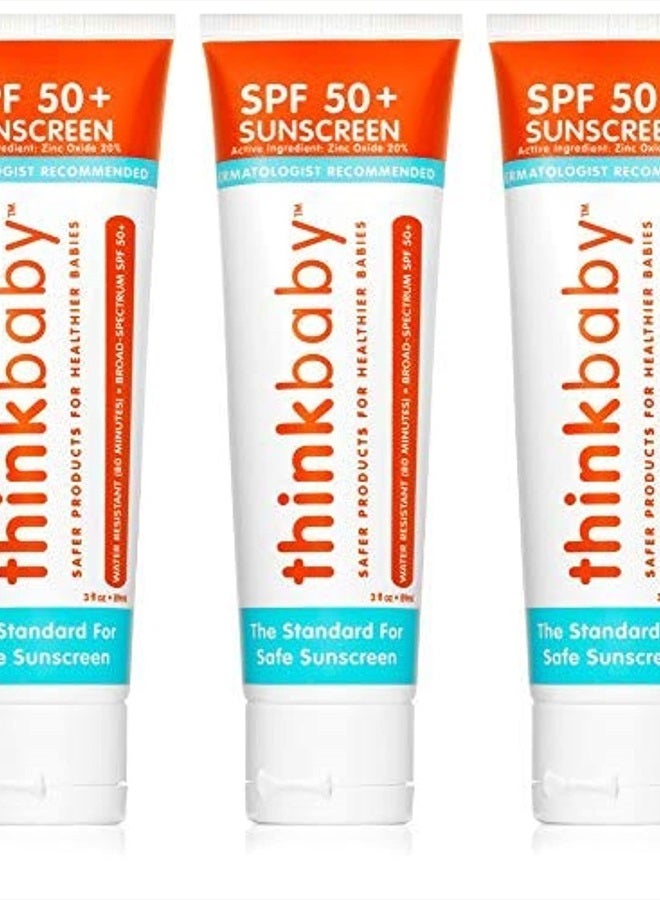 Safe Sunscreen SPF 50, 3oz (Pack of 3)
