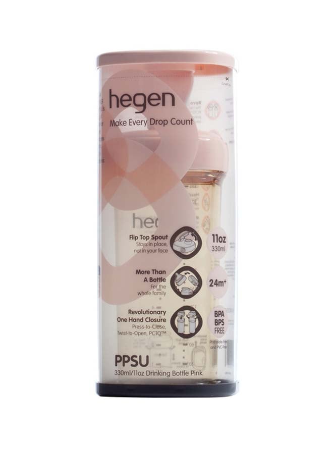 Drinking Bottle PPSU 330 ml, 24 Months +, Pink