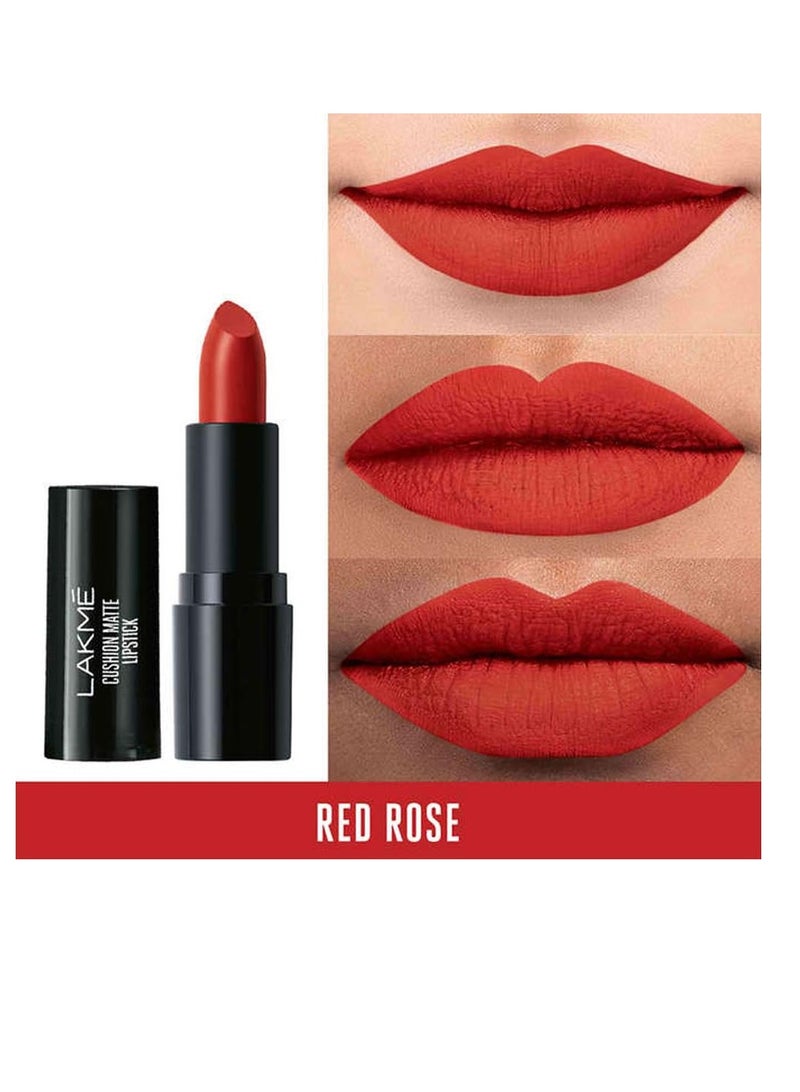 Lakme Cushion Matte Lipstick Red Rose 4.5 gm