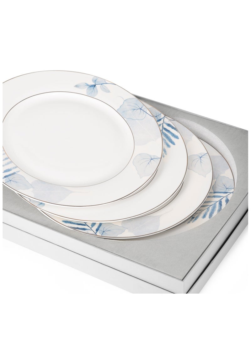 4-Piece Plates Lyon 27cm Tableware Lyon Series, Porcelain Plate For Serving, Main Courses And Meals, Scratch Resistant, Kitchen Tableware