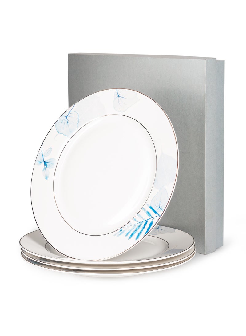 4-Piece Plates Lyon 27cm Tableware Lyon Series, Porcelain Plate For Serving, Main Courses And Meals, Scratch Resistant, Kitchen Tableware