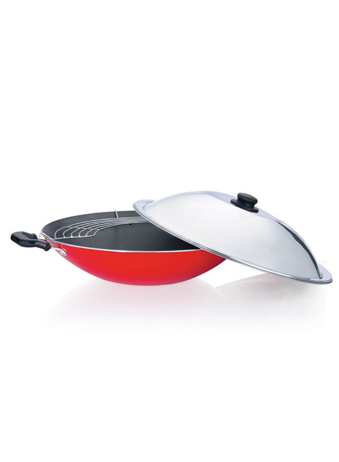 Premier Aluminium Non Stick Chinese Wok - 30 Cm