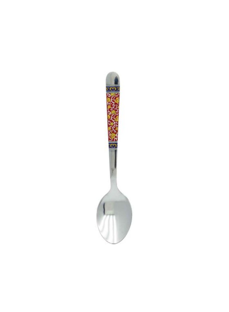 Decor Steel Tea Spoon Red(Set Of 6)