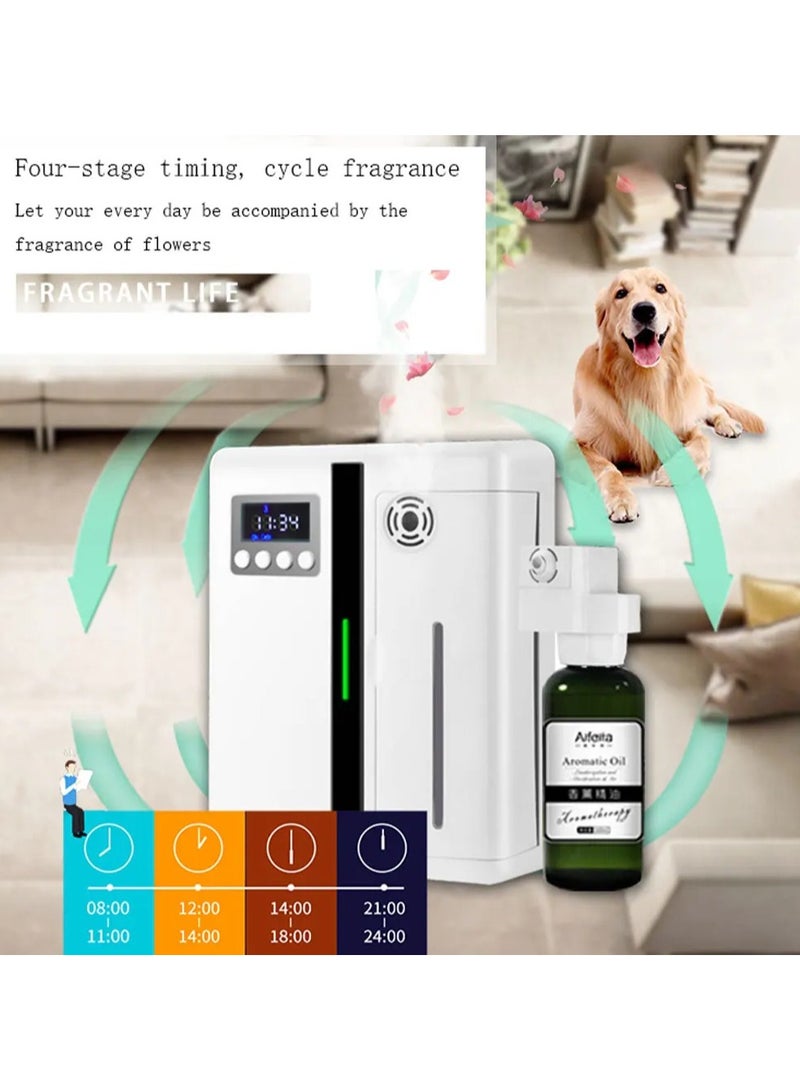 Scent Machine Aroma Diffuser Wall Mounted Hotel 160ML Aroma Diffuser With Fan Inside For Large Area Hotel Lobby Home Fragrance