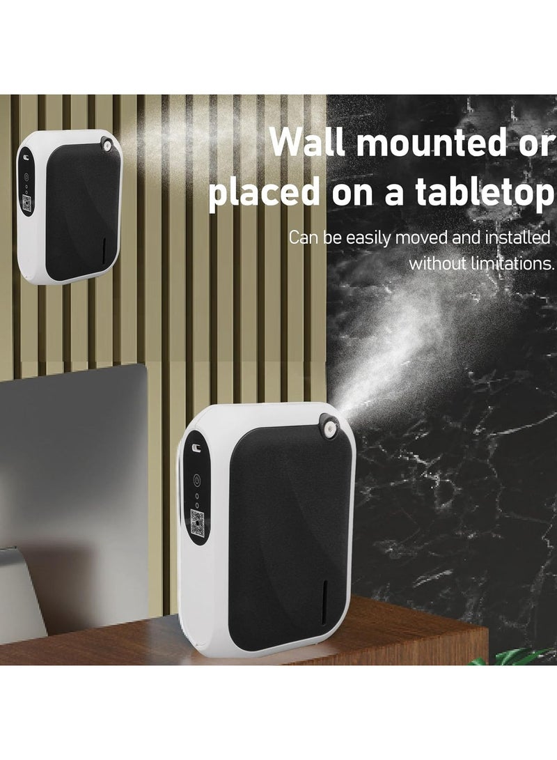 Atomizing Essential Oil Diffuser, Smart Scent Air Machine for Home, Waterless Essential 140ML Oil Diffuser with 4 Speed Adjustment and BT APP Control for Hotel SPA