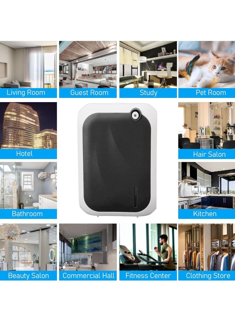 Atomizing Essential Oil Diffuser, Smart Scent Air Machine for Home, Waterless Essential 140ML Oil Diffuser with 4 Speed Adjustment and BT APP Control for Hotel SPA