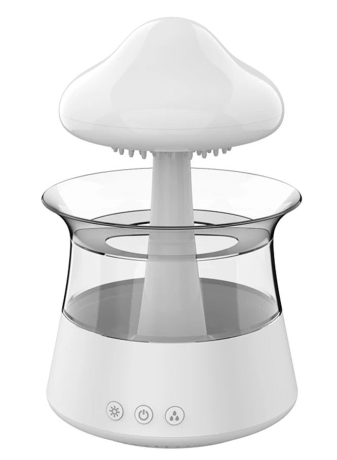 Mushroom Rain Electric Aroma Diffuser Colorful Night Light Mini Aroma Diffuser Relieve Fatigues Home Decor Humidifier for Bedroom Kids Room(450 ML With Remote)