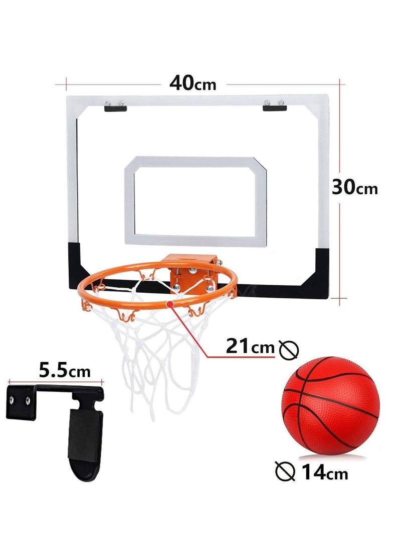 Mini Basketball Hoop for Kids, Wall Mounted Includes and Net Indoor Outdoor Sport Games Boys Girls