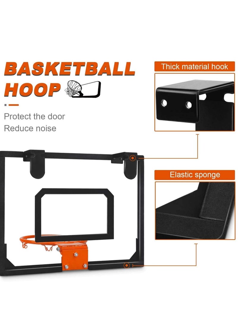 Mini Basketball Hoop for Kids, Wall Mounted Includes and Net Indoor Outdoor Sport Games Boys Girls