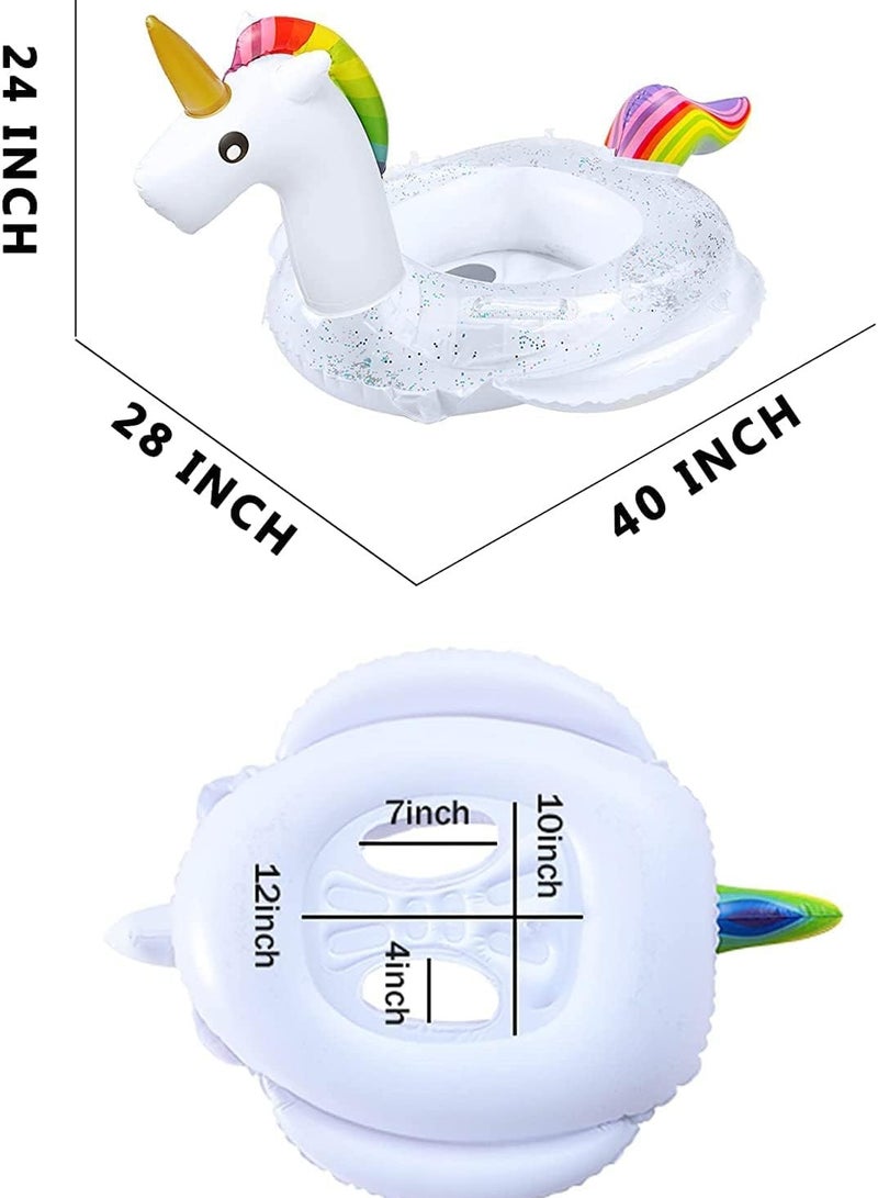 Baby Swim Float,Inflatable Baby Swimming Float, Infant Pool Float,Baby Swimming Ring,Cartoon Design Swim Float,Children Inflatable Swimming Ring for 1-6 years old