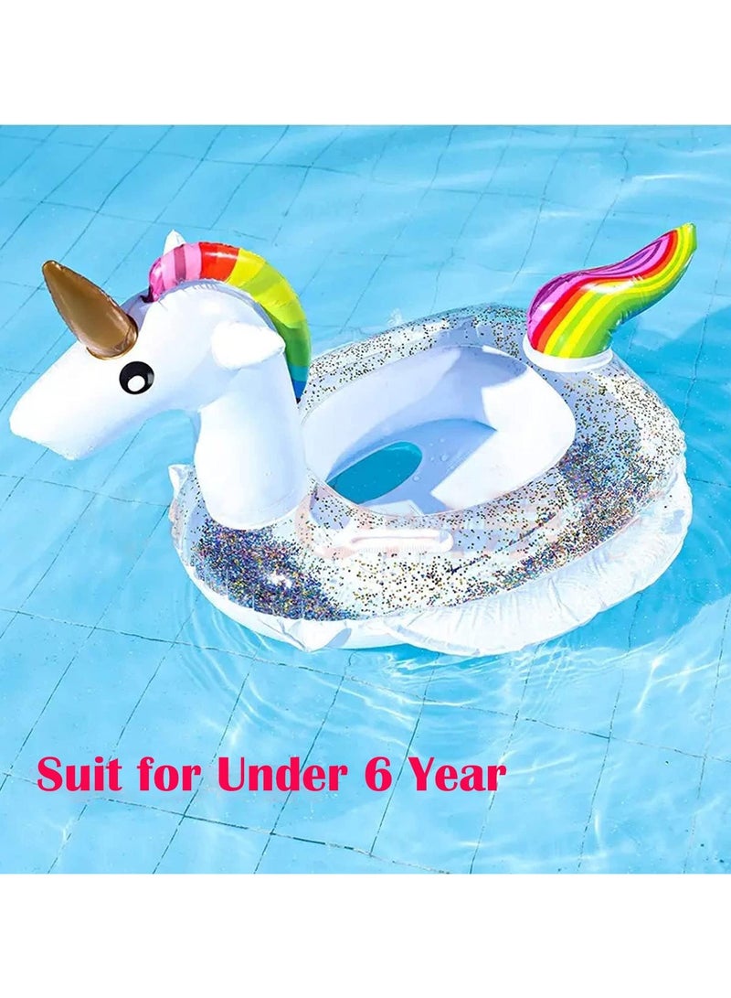 Baby Swim Float,Inflatable Baby Swimming Float, Infant Pool Float,Baby Swimming Ring,Cartoon Design Swim Float,Children Inflatable Swimming Ring for 1-6 years old