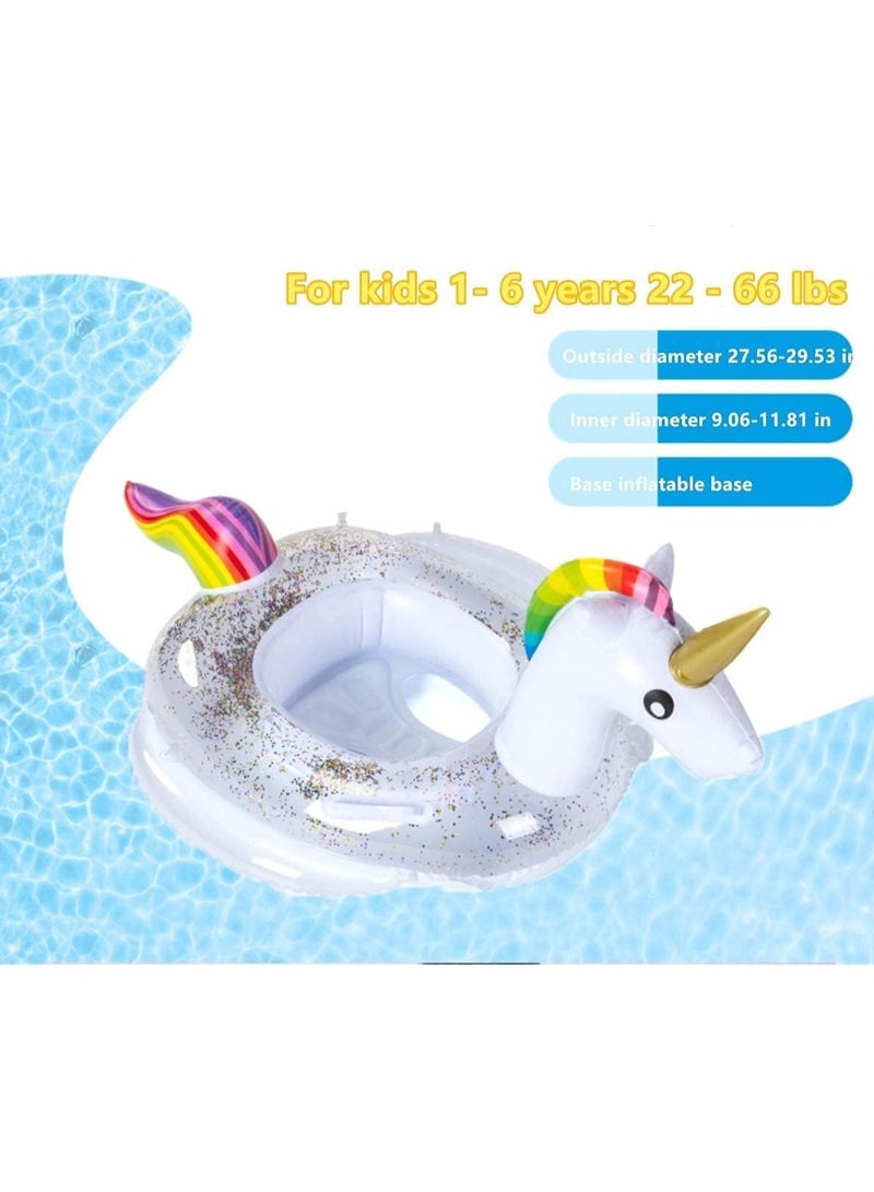 Baby Swim Float,Inflatable Baby Swimming Float, Infant Pool Float,Baby Swimming Ring,Cartoon Design Swim Float,Children Inflatable Swimming Ring for 1-6 years old