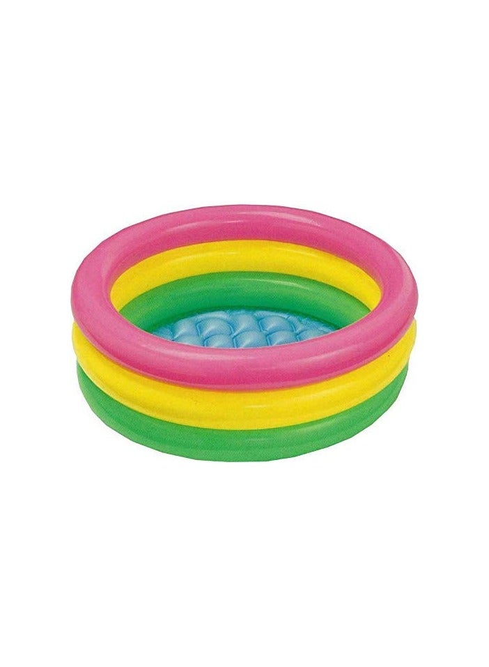 Inflatable Kid Swimming Pool with Air Pump Bath tub Water Pool for Kids 58x13 inch