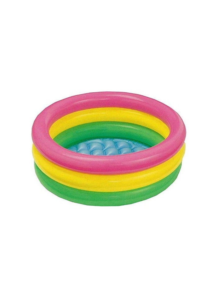 Inflatable Kid Swimming Pool with Air Pump Bath tub Water Pool for Kids 58x13 inch