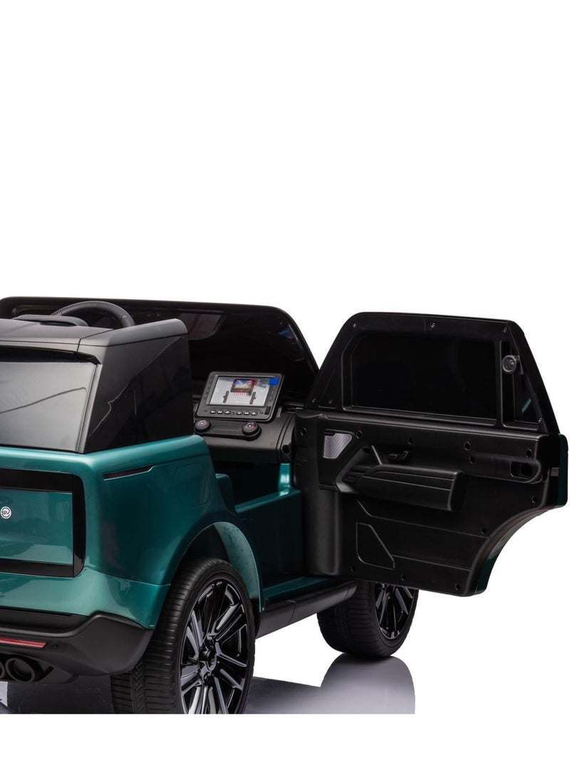 Range Rover Official Licensed Kids Electric Ride On Toy SUV  Car With Remote Control Best Gift For Kids 12V - Painting Green