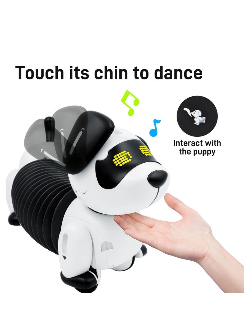 Robot Dog Remote Control Dachshund Dog Toy RC Interactive Smart Robotic Puppy Walking, Dancing, Following, Singing Programmable Electronic Pets with Sound, Gift for Boys Girls Above 3