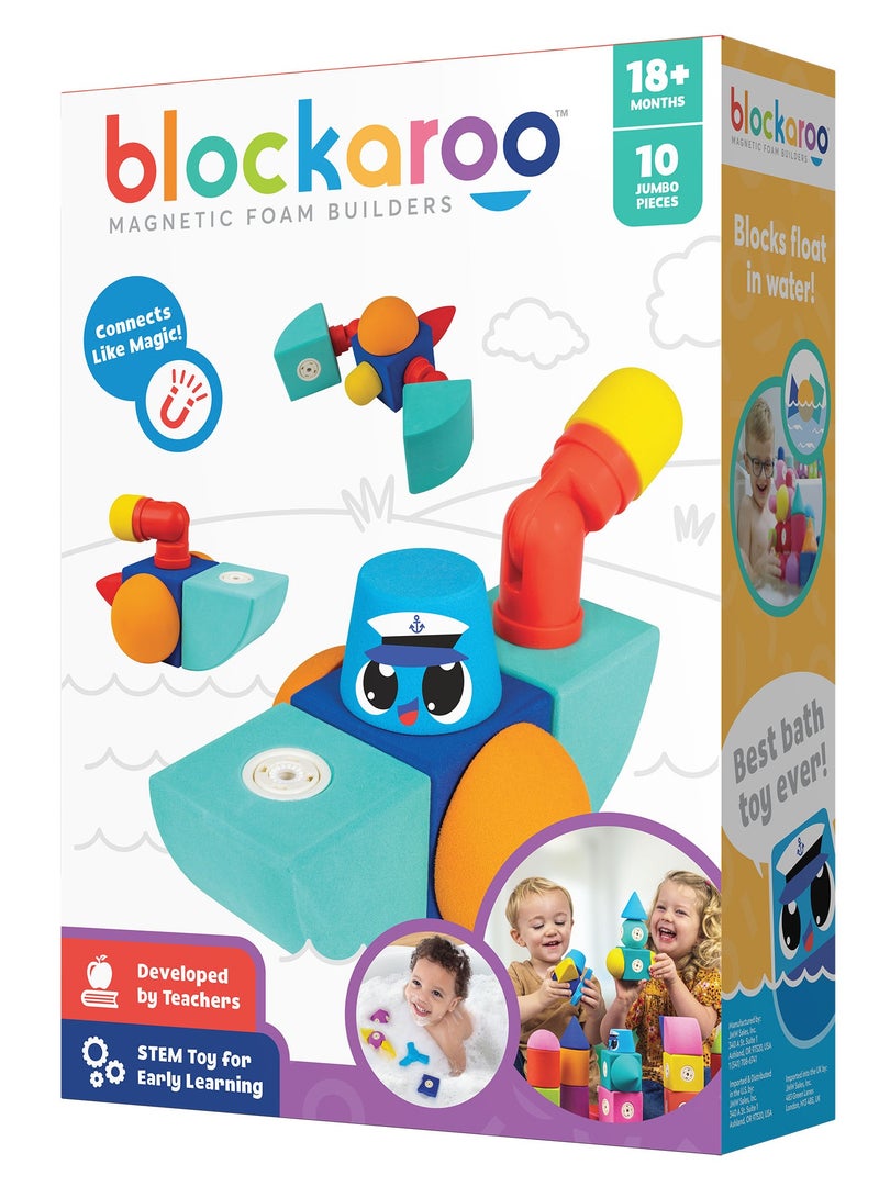 BLOCKAROO MAGNETIC FOAM BLOCKS -SMALL -BOAT