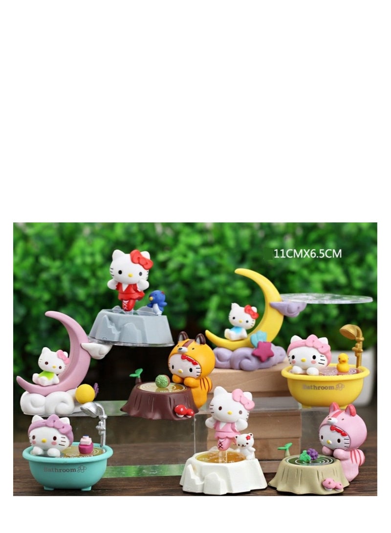 6 Pack Kawaii Sanrio Figure My Melody  kuromi Figure Birthday Party Supplies, Cinnamon Cupcake Toppers, Cute Mini Figure Toys  Birthday Party Favor For Kids Fans Collection Bouquet Desk Decor