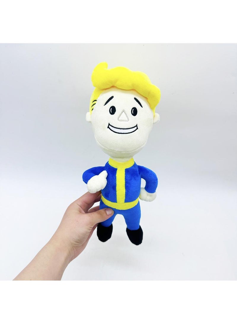 1 Pcs Fallout Vault Boy Plush Toy 27cm Idea Toy Gift For Fans Horror Stuffed Figure Doll For Kids And Adults Great Birthday Stuffers For Boys Girls