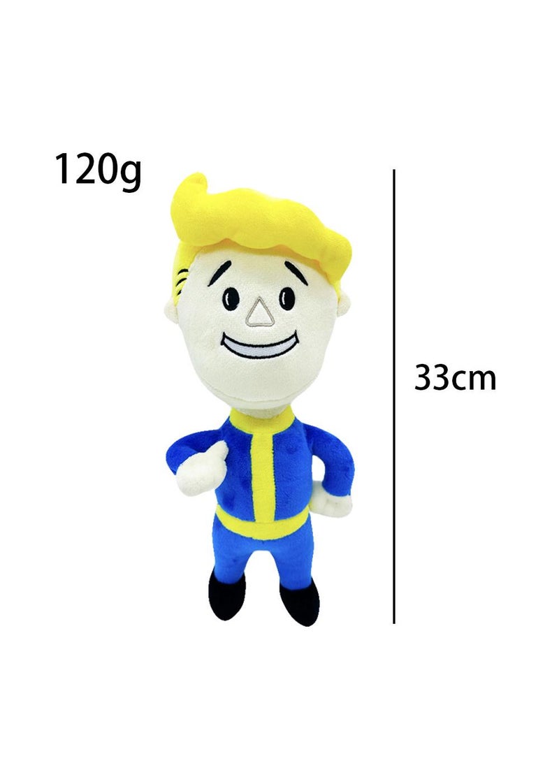 1 Pcs Fallout Vault Boy Plush Toy 27cm Idea Toy Gift For Fans Horror Stuffed Figure Doll For Kids And Adults Great Birthday Stuffers For Boys Girls