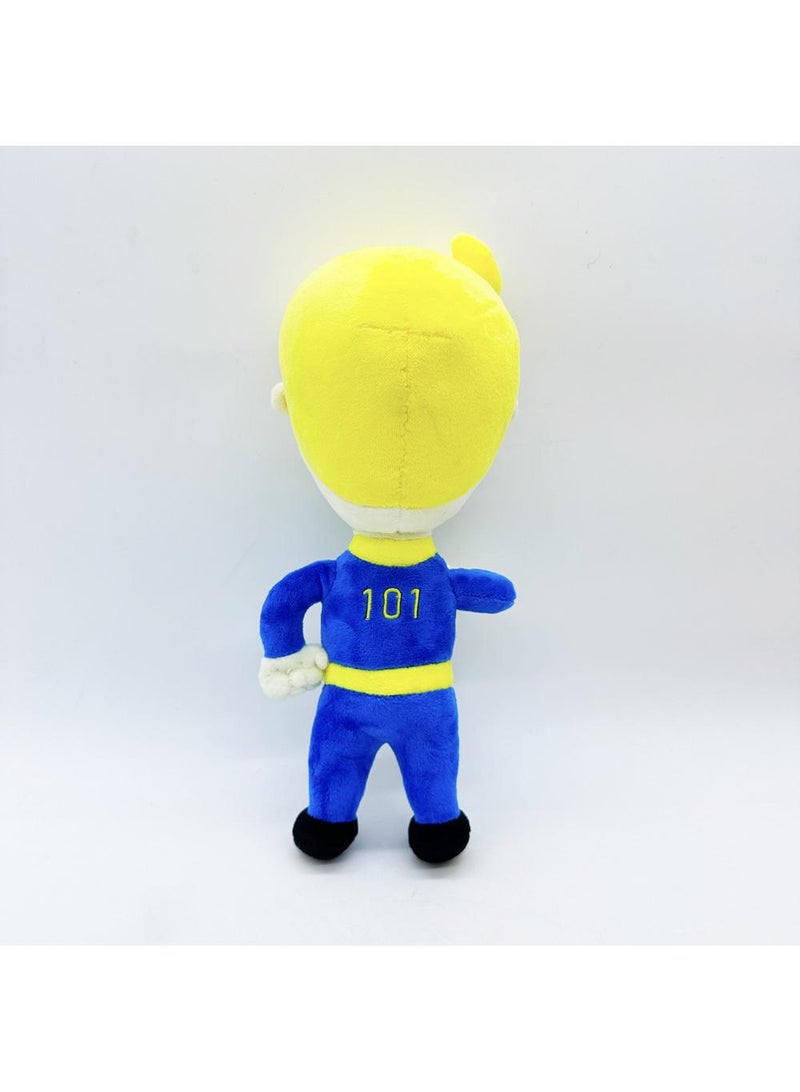 1 Pcs Fallout Vault Boy Plush Toy 27cm Idea Toy Gift For Fans Horror Stuffed Figure Doll For Kids And Adults Great Birthday Stuffers For Boys Girls