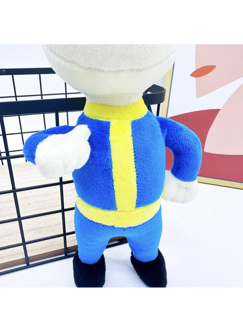 1 Pcs Fallout Vault Boy Plush Toy 27cm Idea Toy Gift For Fans Horror Stuffed Figure Doll For Kids And Adults Great Birthday Stuffers For Boys Girls