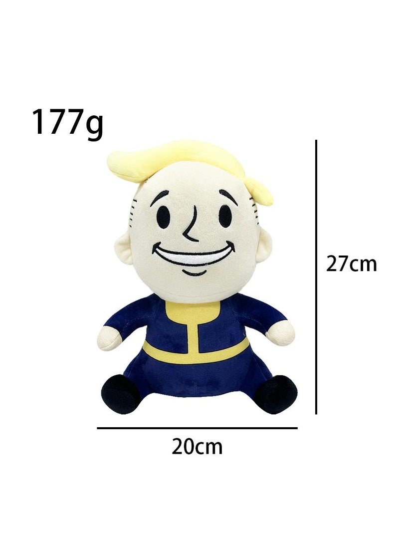 1 Pcs Fallout Vault Boy Plush Toy 27cm Idea Toy Gift For Fans Horror Stuffed Figure Doll For Kids And Adults Great Birthday Stuffers For Boys Girls