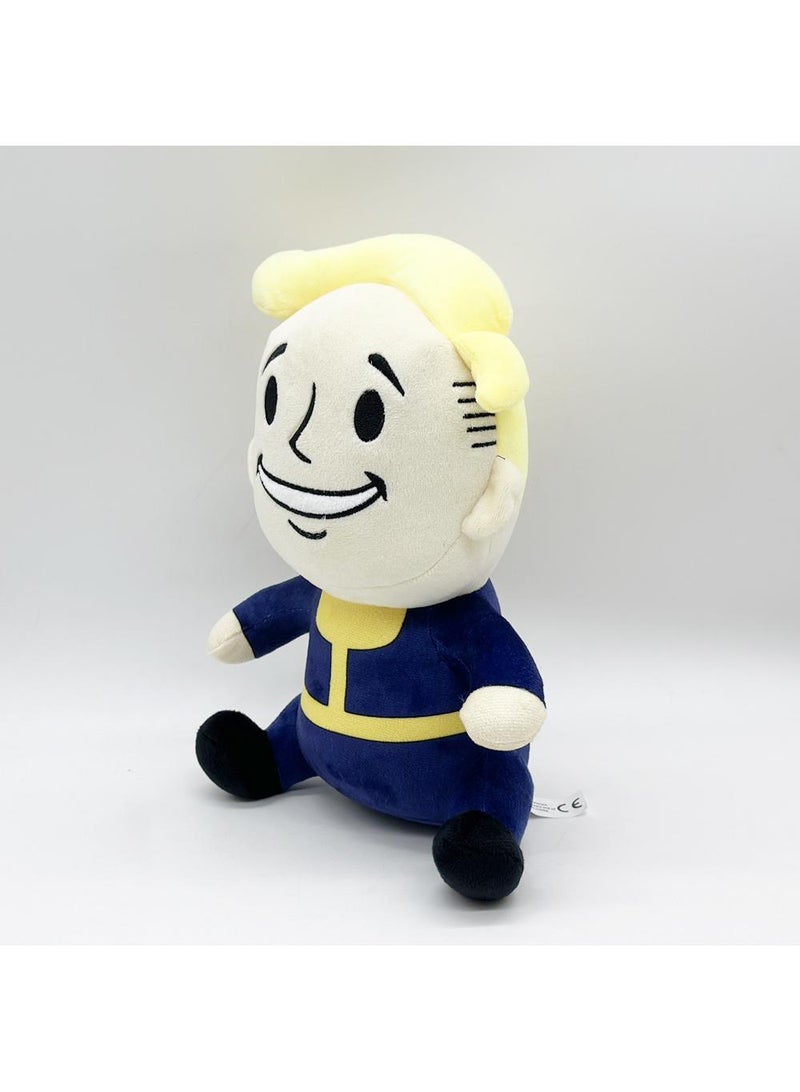 1 Pcs Fallout Vault Boy Plush Toy 27cm Idea Toy Gift For Fans Horror Stuffed Figure Doll For Kids And Adults Great Birthday Stuffers For Boys Girls