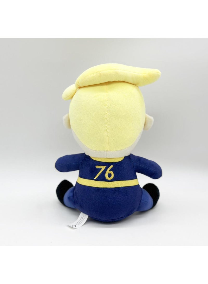 1 Pcs Fallout Vault Boy Plush Toy 27cm Idea Toy Gift For Fans Horror Stuffed Figure Doll For Kids And Adults Great Birthday Stuffers For Boys Girls