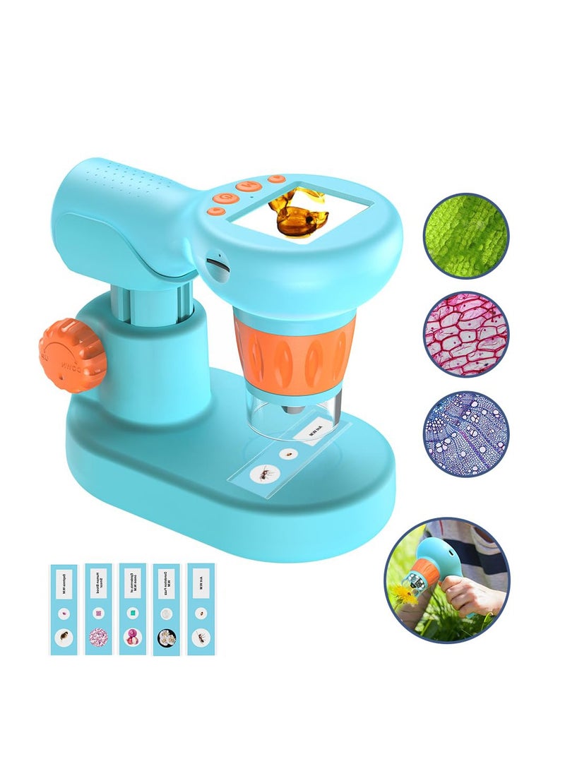 Handheld Microscope for Kids, 800X USB Microscope with 2
