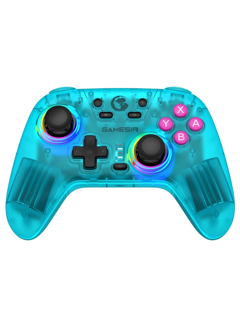 Nova Wireless Switch Pro Controller for Switch/Lite/OLED, Switch Controllers with Hall Effect JoySticks, RGB LED, 1200mAh Rechargeable, Turbo,Programmable,Motion Control, Wake Up Function