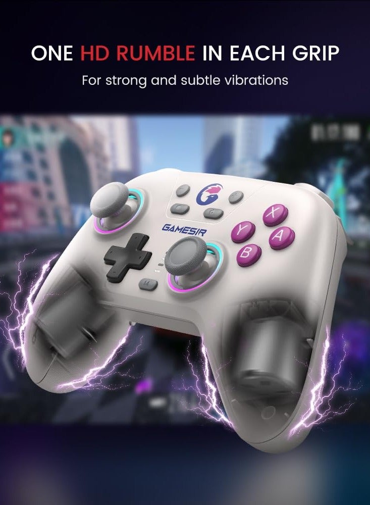 Nova Wireless Switch Pro Controller for Switch/Lite/OLED, Switch Controllers with Hall Effect JoySticks, RGB LED, 1200mAh Rechargeable, Turbo,Programmable,Motion Control, Wake Up Function