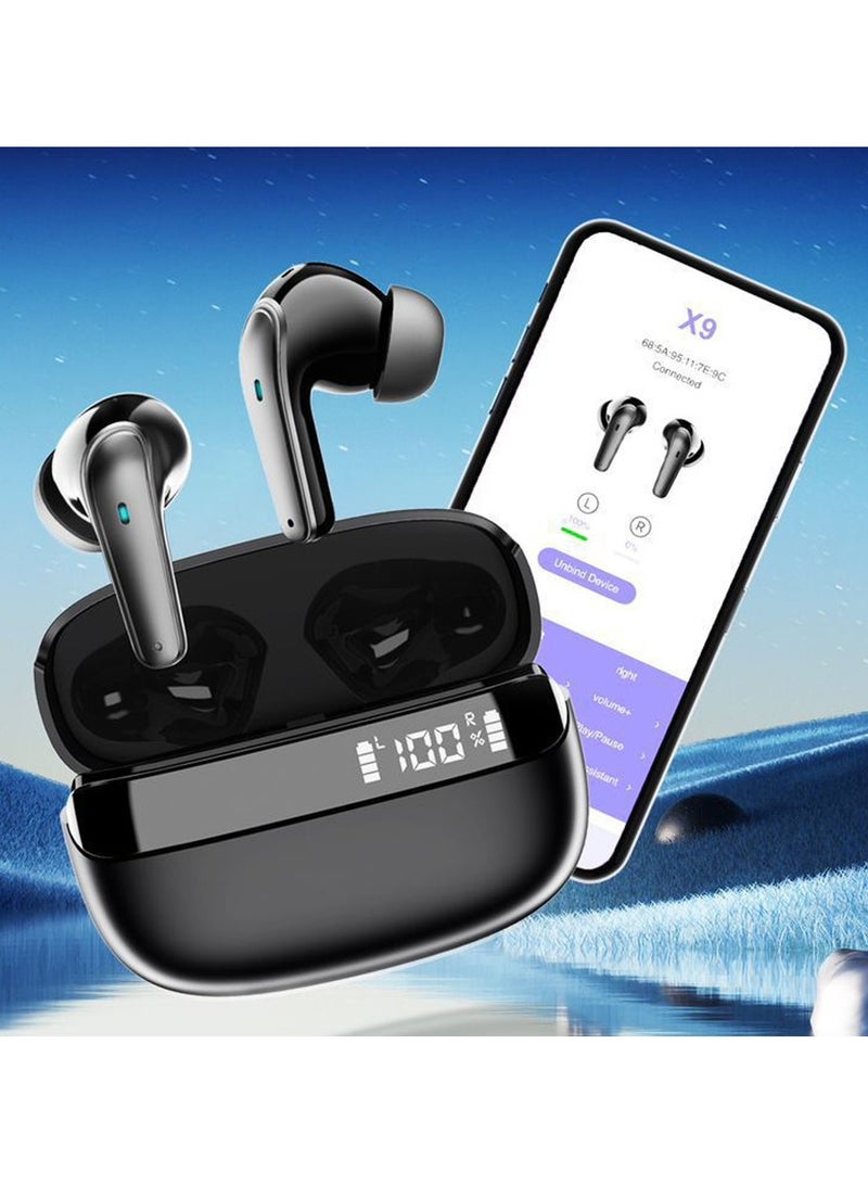 Gtab X9 TWS Earphone With HD LED Display Hifi Sound Quality and Smart Touch Compatible With Android Mobiles and Tablets