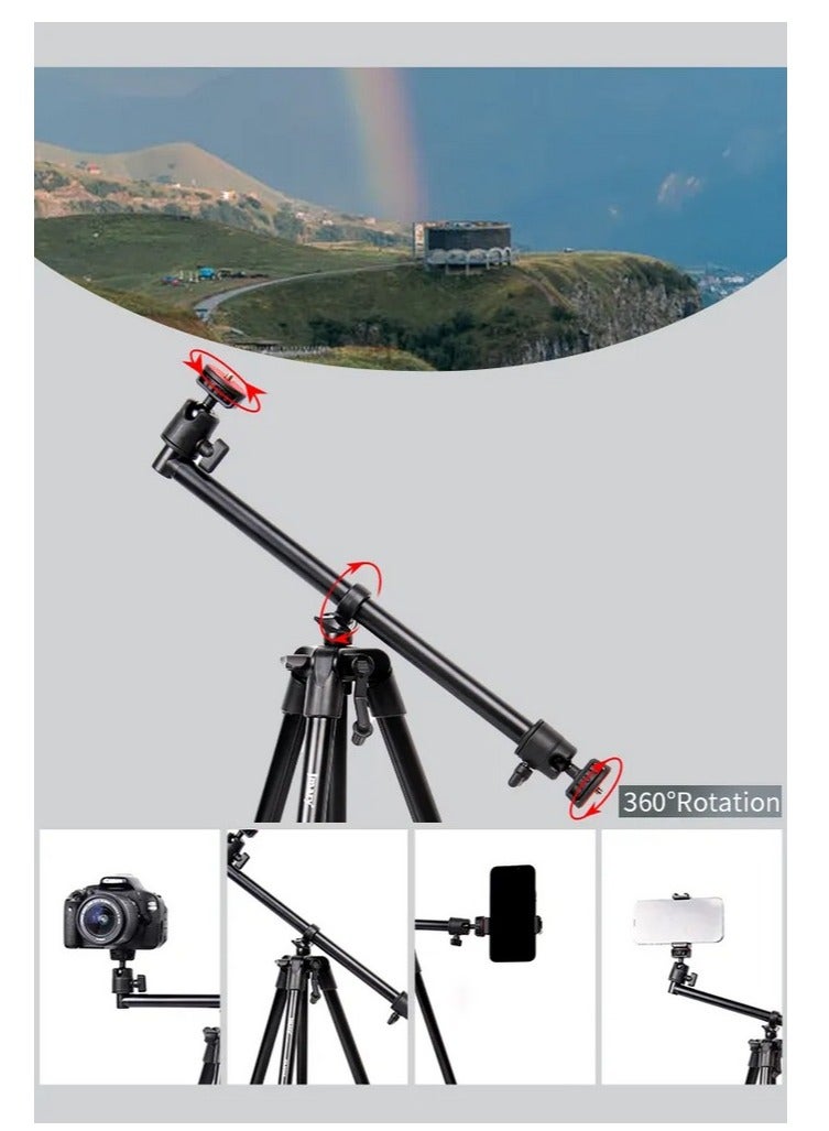 Jmary KP-2207 Multi-Functional Professional Tripod Stand with Camera Phone Holder