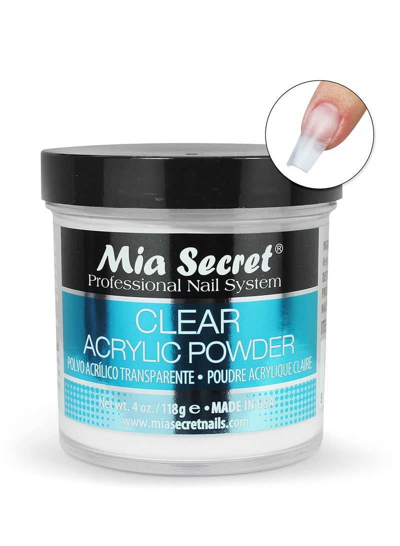 Mia Secret Clear Acrylic Powder (4oz)