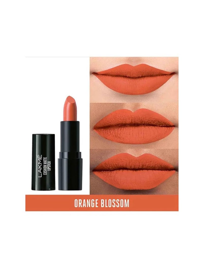 Lakme Cushion Matte Lipstick Orange Blossom 4.5 gm