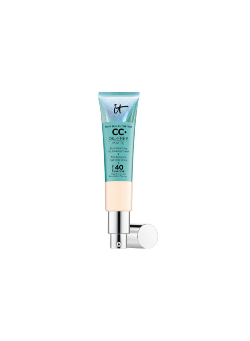 IT COSMETICS YOUR SKIN BUT BETTER CC+ OIL-FREE MATTE SPF40 - LIGHT MEDIUM