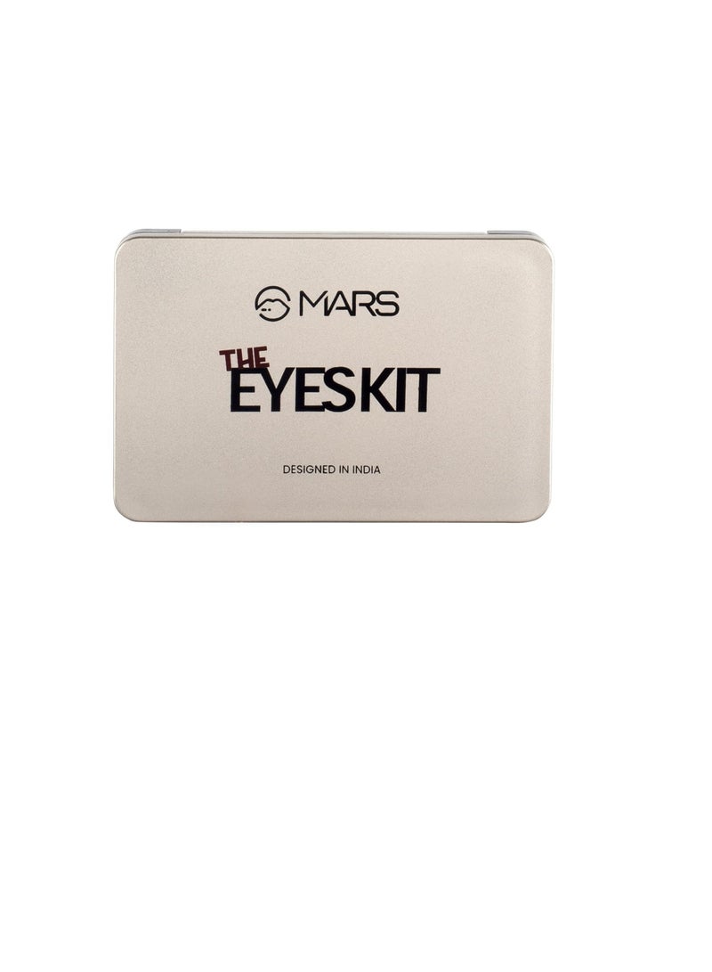 Mars The Eyes Kit With Eyebrow Pencile and Brush Black and Brown 6.2g