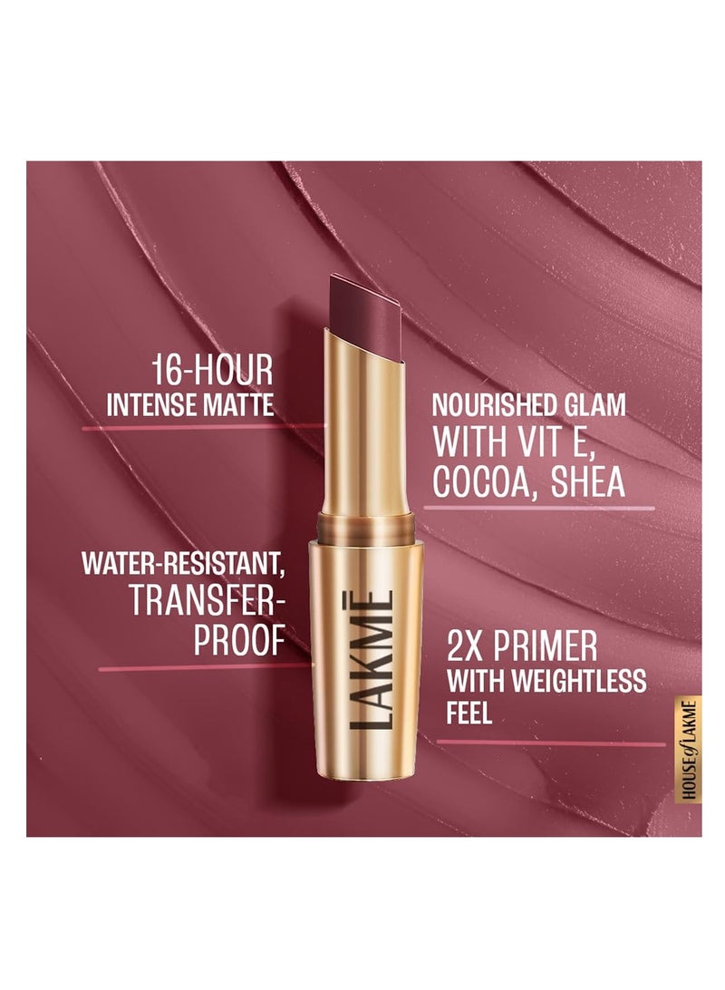 Lakme 9TO5 Primer Matte Lip Color MP1 Pink Perfect  3.6 g