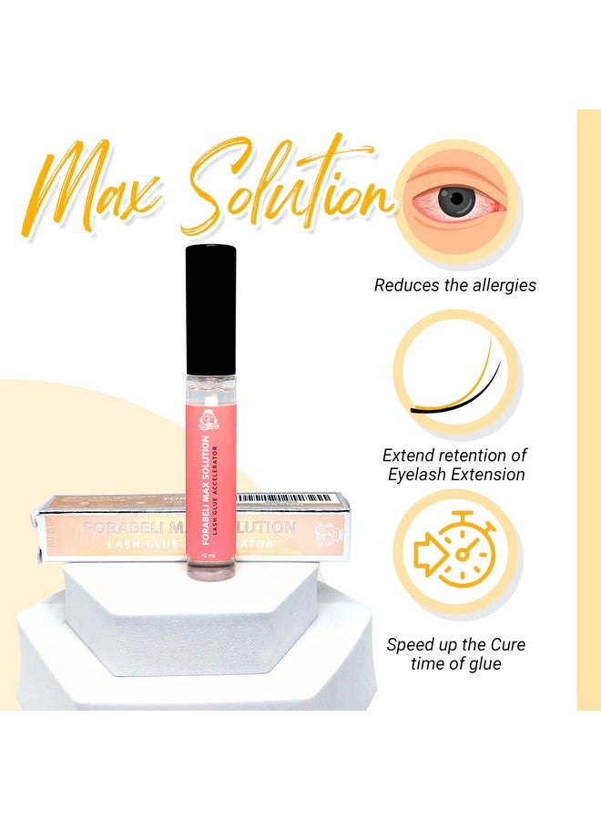 Lash Bonder And Sealer For Eyelash Extensionsmax Solution 15Mlforabeliaccelerates Curing Timeenhances Retentionreduces Glue Fumesprofessional Lash Extension Supplies