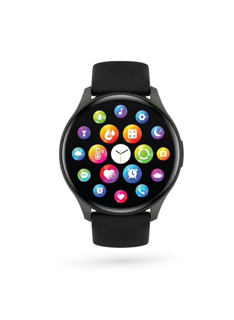 Infinite Pro Smart Watch with  Always-on Display and Multiple Sport Mode /  Bluetooth Call / Notifications / Music Control / Sleep Monitoring / Heart Rate Monitor - Black