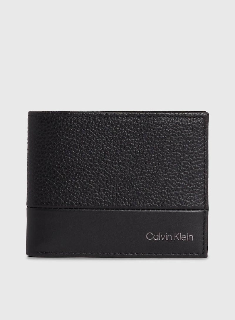 Men's Subtle Mix 6-Card Bifold Wallet - Leather, Black