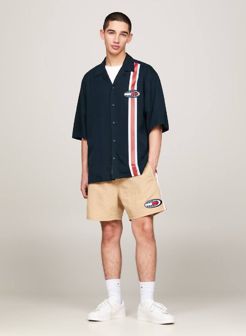 Men's Archive Relaxed Fit Short Sleeve Shirt -  Tencel™, Navy