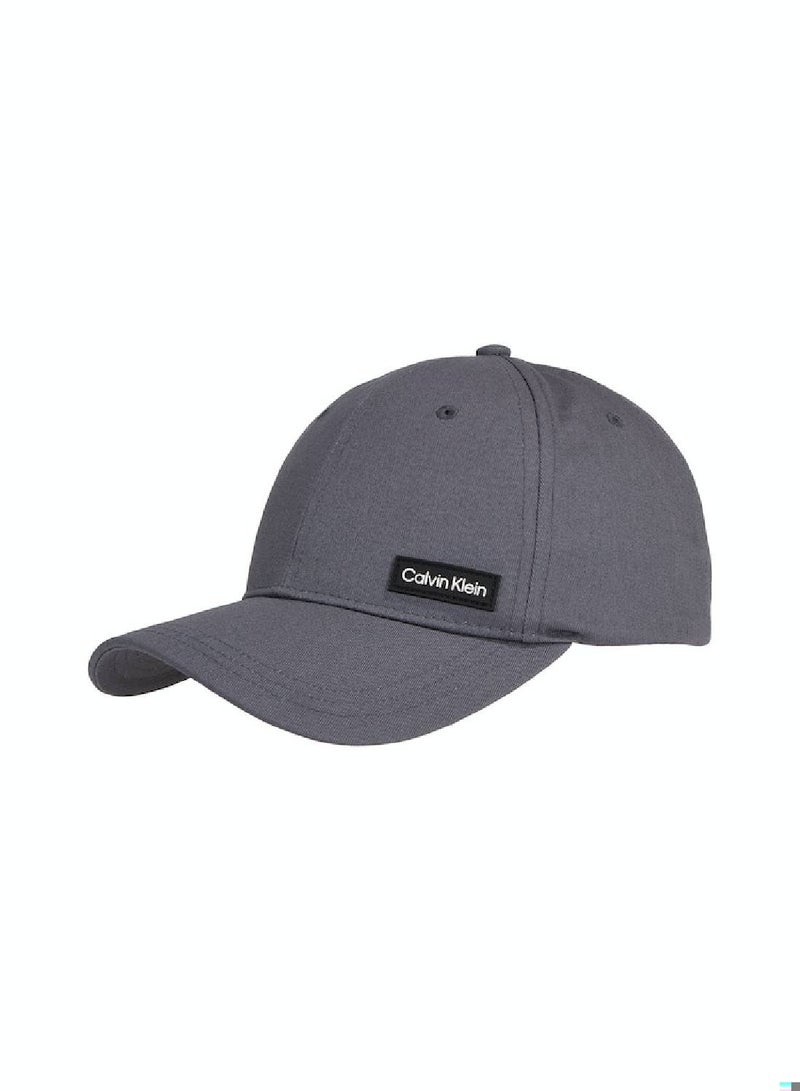 Men's Twill Cap -  organic cotton twill, Grey