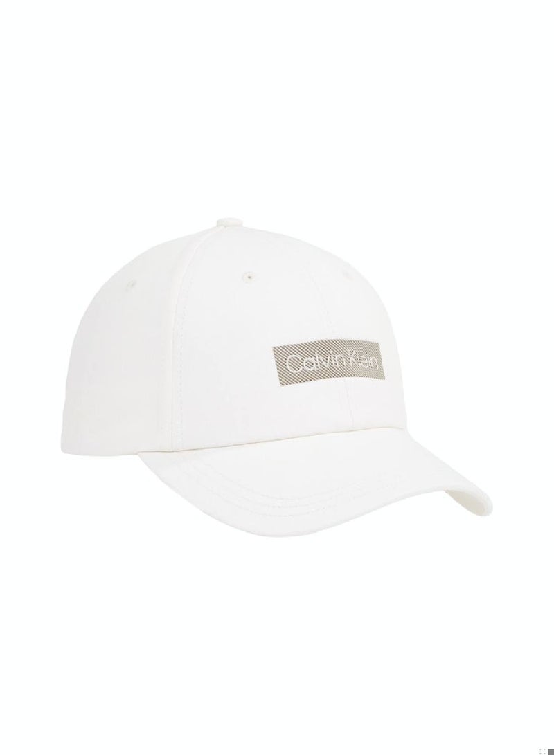 Men's Twill Cap -  organic cotton twill, White