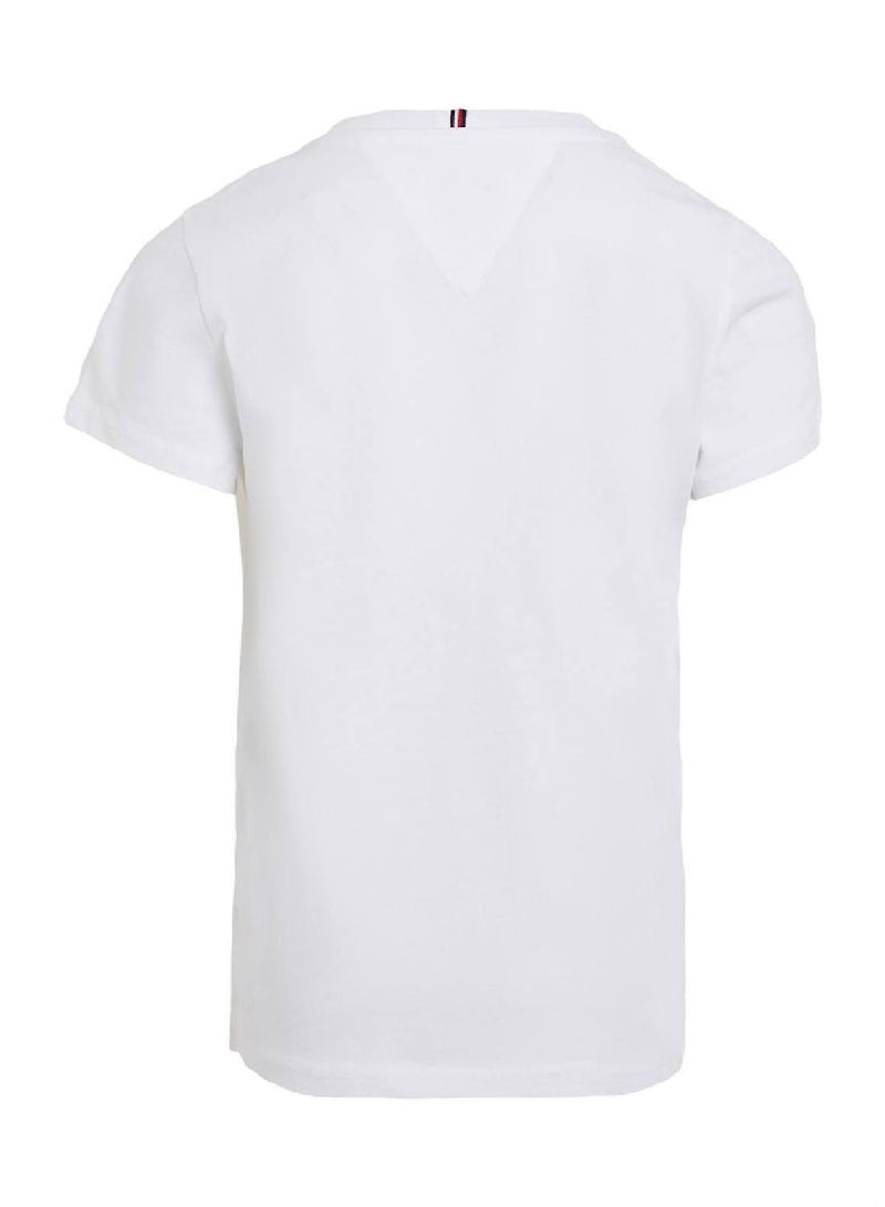 Girls' Sequin T-Shirt - Cotton, White