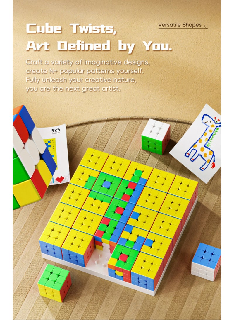 MoYu Mosaic Cubes (Mini Cubes) 5x5