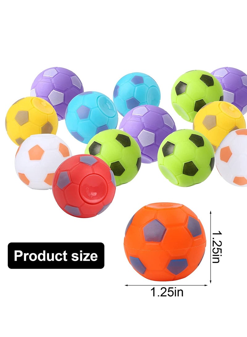 12 Pack Soccer Party Favors Goodie Bag Stuffers Mini Sport Fidget Balls Treasure Box Toys